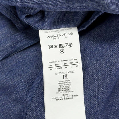 [Used] Emporio Armani EMPORIO ARMANI Linen Unconstructed Jacket Light Navy [44] [Condition Rank C] [Men&