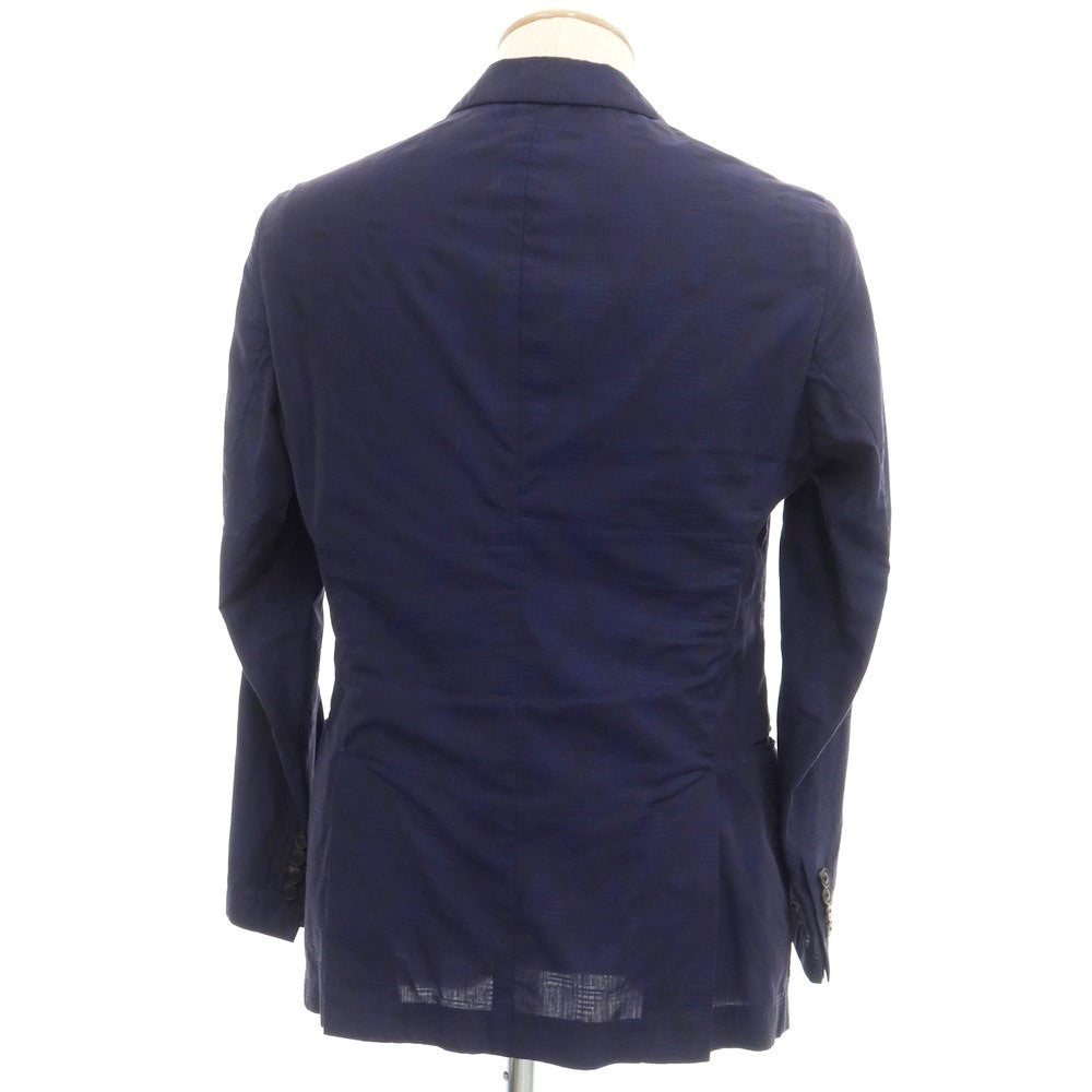 [Used] Emporio Armani EMPORIO ARMANI Cotton All-over Pattern Casual Jacket Navy [44] [Condition Rank B] ​​[Men&