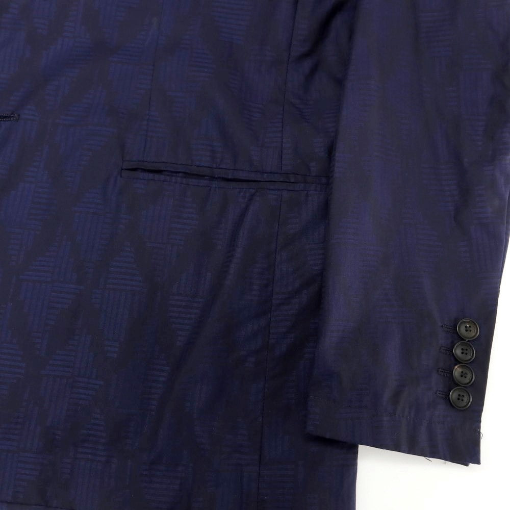 [Used] Emporio Armani EMPORIO ARMANI Cotton All-over Pattern Casual Jacket Navy [44] [Condition Rank B] ​​[Men&