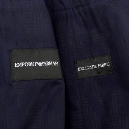 [Used] Emporio Armani EMPORIO ARMANI Cotton All-over Pattern Casual Jacket Navy [44] [Condition Rank B] ​​[Men&