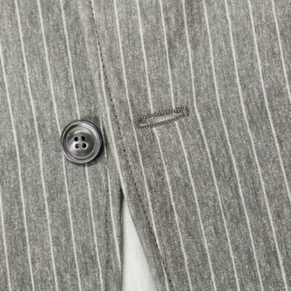 [Used] Armani Collezioni Jersey Cotton Striped Jacket Warm Gray x White [46] [Condition Rank B] ​​[Men&