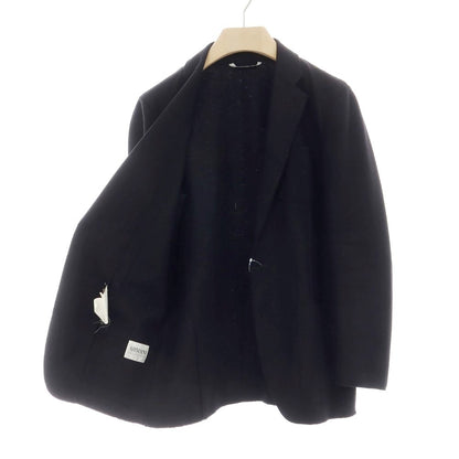 【中古】アルマーニ コレッツォーニ ARMANI COLLEZIONI ウールカシミヤ 2つボタン カジュアルジャケット ブラック【サイズ46】【BLK】【A/W】【状態ランクB】【メンズ】【758993】