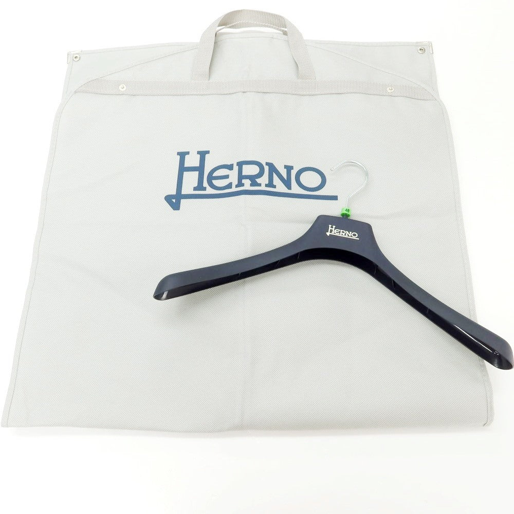 【中古】ヘルノ Herno ナイロン ダウンコート ライトネイビー【 48 】【 状態ランクB 】【 メンズ 】