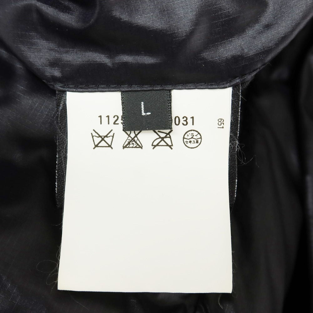 【中古】ユナイテッドアローズ UNITED ARROWS ナイロン PERTEX スタンドカラー ダウンベスト ブラック【 L 】【 状態ランクC 】【 メンズ 】