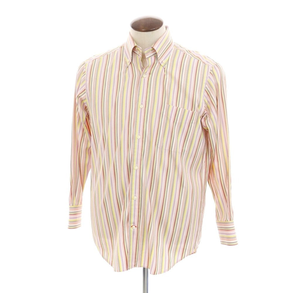 [Used] DANIEL CREMIEUX Cotton Striped Button-down Casual Shirt Multicolor [L] [Condition Rank B] ​​[Men&