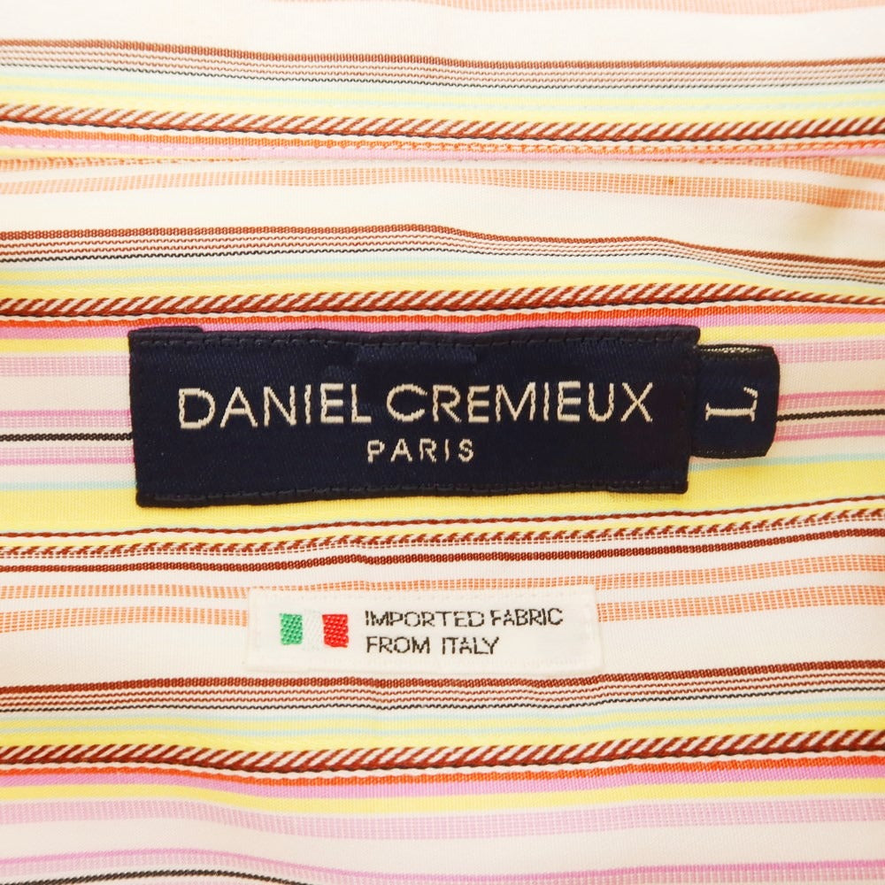 [Used] DANIEL CREMIEUX Cotton Striped Button-down Casual Shirt Multicolor [L] [Condition Rank B] ​​[Men&