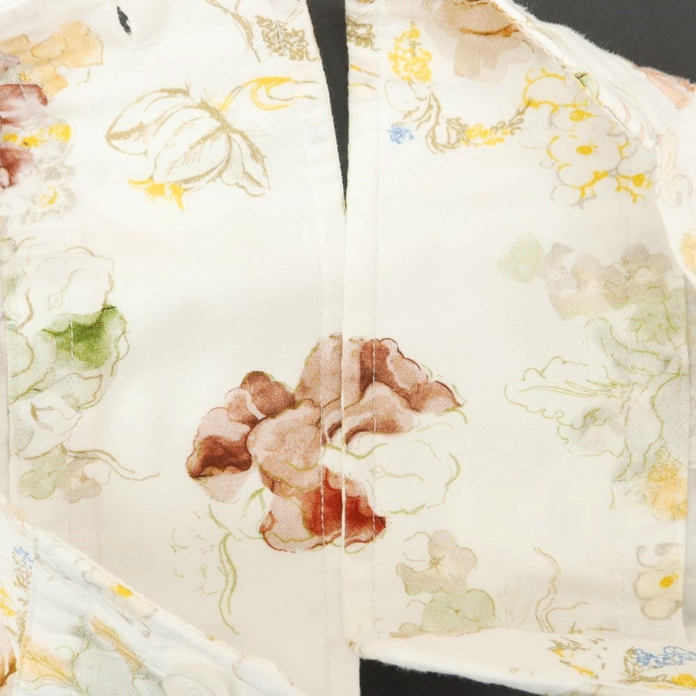 [Used] ORIAN Cotton Floral Wide Collar Casual Shirt White x Red [40] [Condition Rank B] ​​[Men&