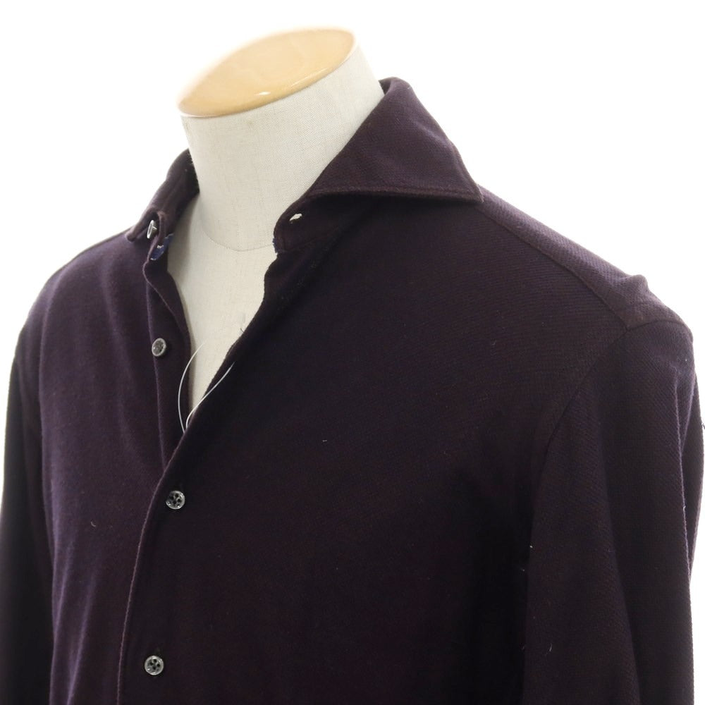 [Used] ORIAN Cotton Horizontal Collar Casual Shirt Dark Purple [S] [Condition Rank C] [Men&