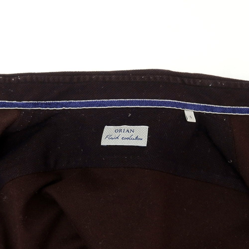 [Used] ORIAN Cotton Horizontal Collar Casual Shirt Dark Purple [S] [Condition Rank C] [Men&