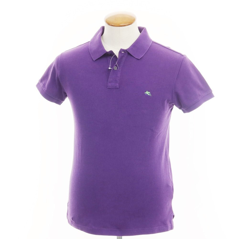 [Used] ETRO Pique Cotton Short Sleeve Polo Shirt Purple [M] [Condition Rank B] [Men&