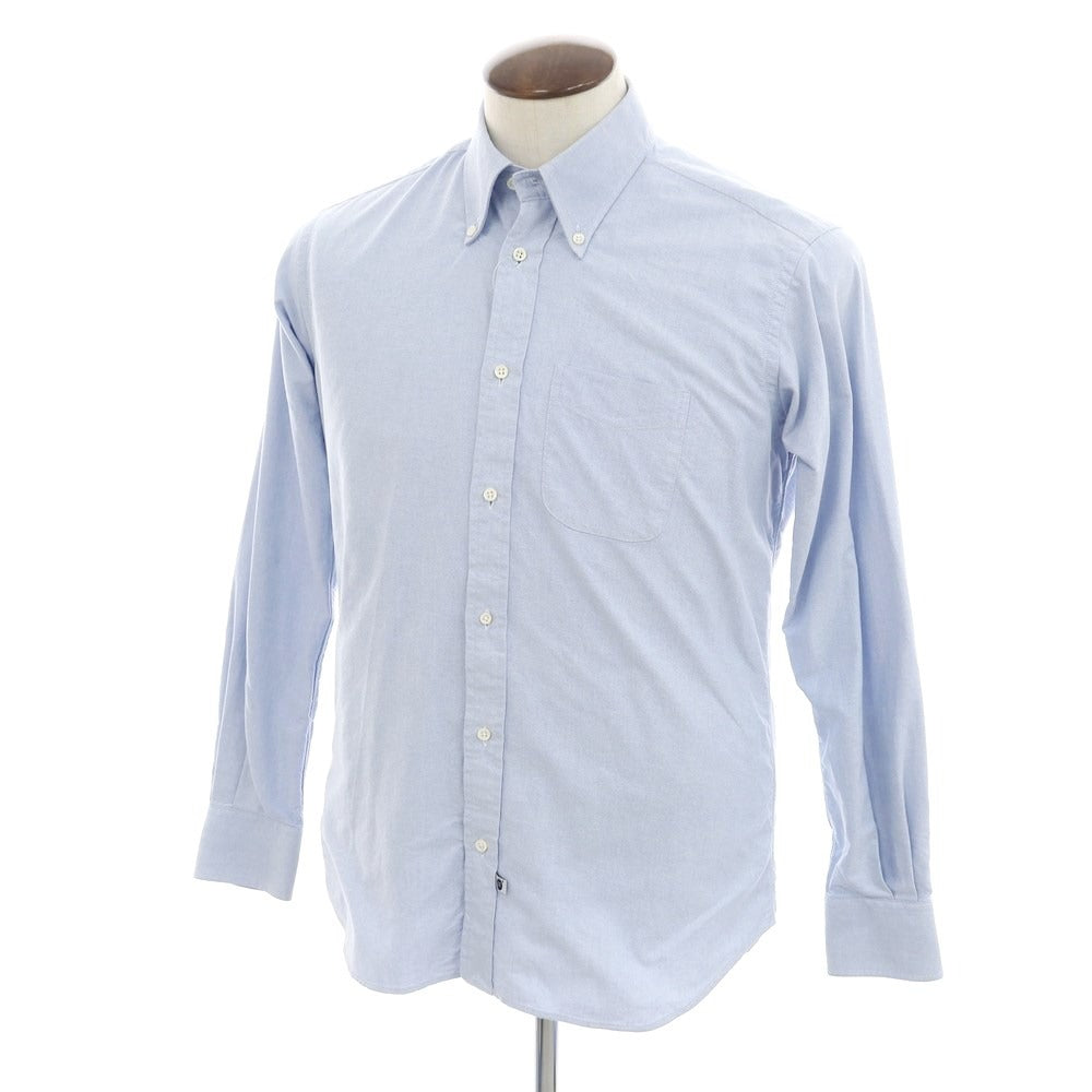 [Used] IKE BEHAR Cotton Button-down Casual Shirt Light Blue [L] [Condition Rank C] [Men&