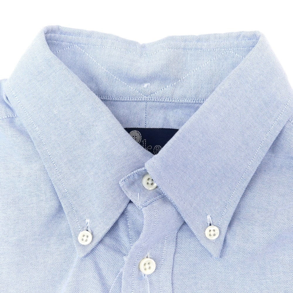 [Used] IKE BEHAR Cotton Button-down Casual Shirt Light Blue [L] [Condition Rank C] [Men&