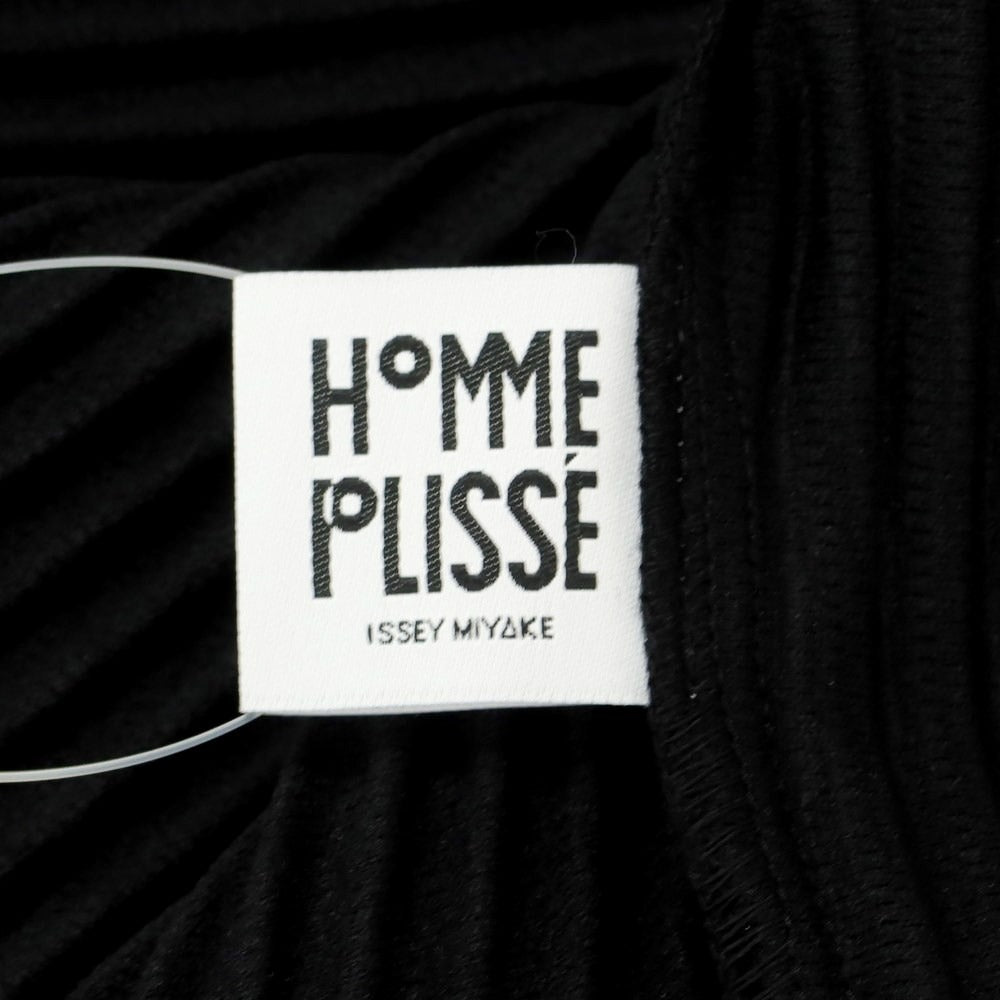 【中古】オム プリッセ イッセイミヤケ HOMME PLISSE ISSEY MIYAKE 2024年春夏 プリーツカットソー ブラック【サイズ表記なし（L位）】【BLK】【S/S】【状態ランクB】【メンズ】【759184】