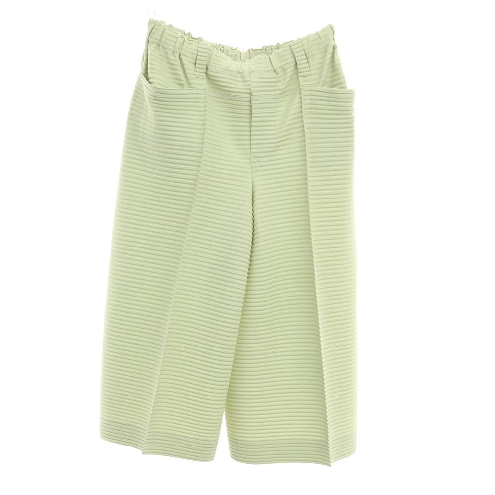 [Used] HOMME PLISSE ISSEY MIYAKE Spring/Summer 2024 Pleated cropped wide pants Pastel green [Size not specified (L size)] [GRN] [S/S] [Condition rank A] [Men&