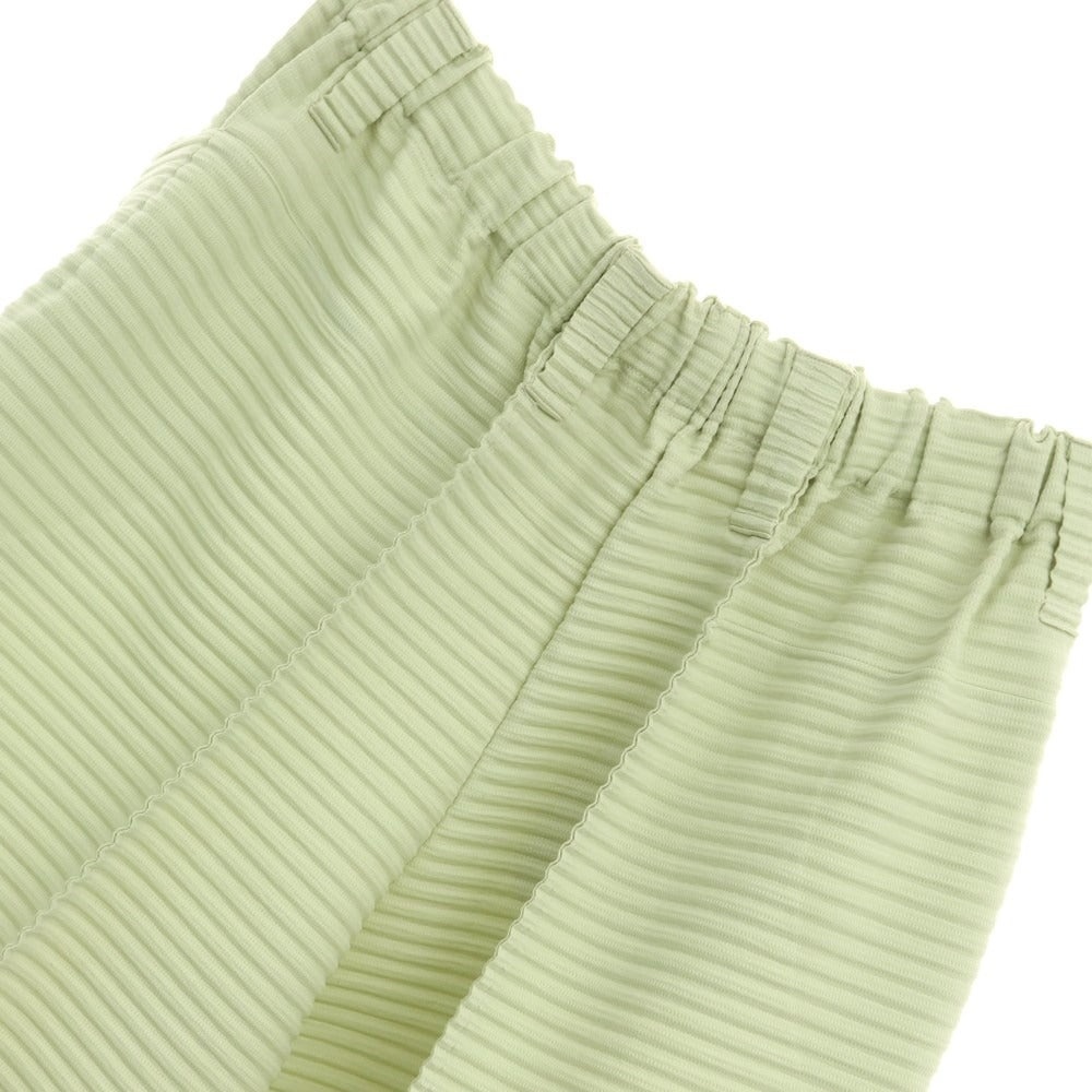 [Used] HOMME PLISSE ISSEY MIYAKE Spring/Summer 2024 Pleated cropped wide pants Pastel green [Size not specified (L size)] [GRN] [S/S] [Condition rank A] [Men&