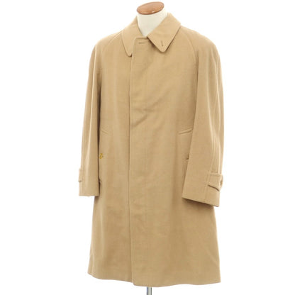 【中古】バーバリー BURBERRY カシミヤ ステンカラーコート キャメルベージュ【 表記なし（M位） 】【 状態ランクC 】【 メンズ 】