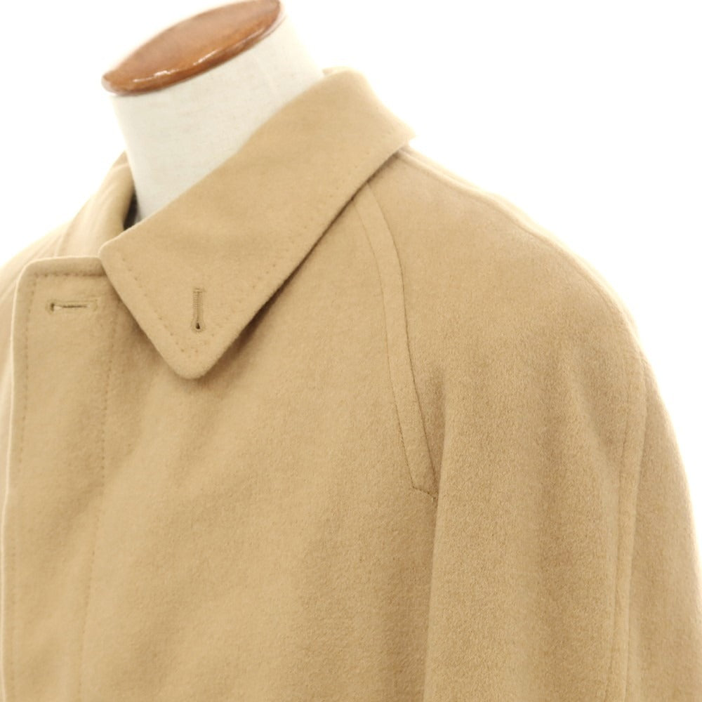 【中古】バーバリー BURBERRY カシミヤ ステンカラーコート キャメルベージュ【 表記なし（M位） 】【 状態ランクC 】【 メンズ 】