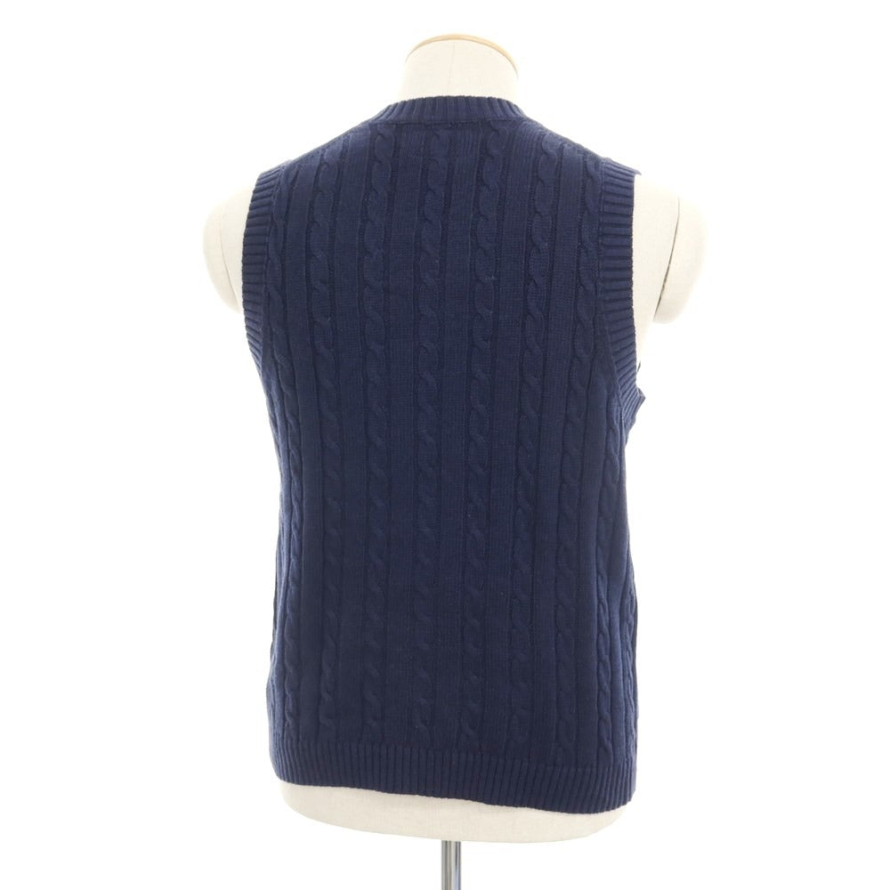 [Used] BEAMS PLUS Linen Cotton Knit Vest Navy [S] [Condition Rank C] [Men&