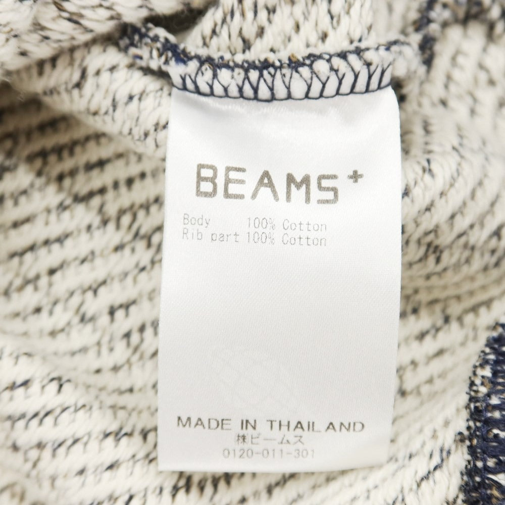 [Used] BEAMS PLUS Cotton Stripe Cardigan Off-White x Navy [S] [Condition Rank B] ​​[Men&