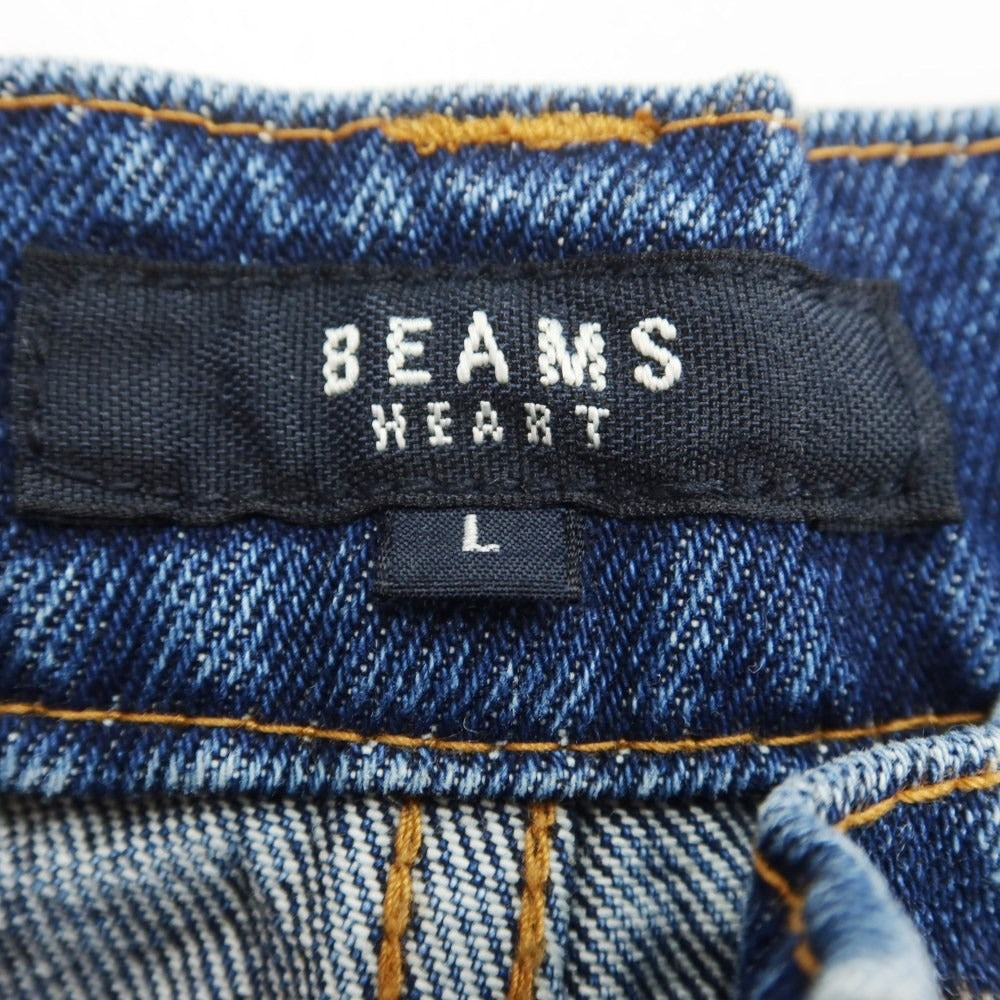 [Used] BEAMS HEART Cotton Jeans Denim Pants Navy [Size L] [NVY] [S/S/A/W] [Condition Rank B] ​​[Men&