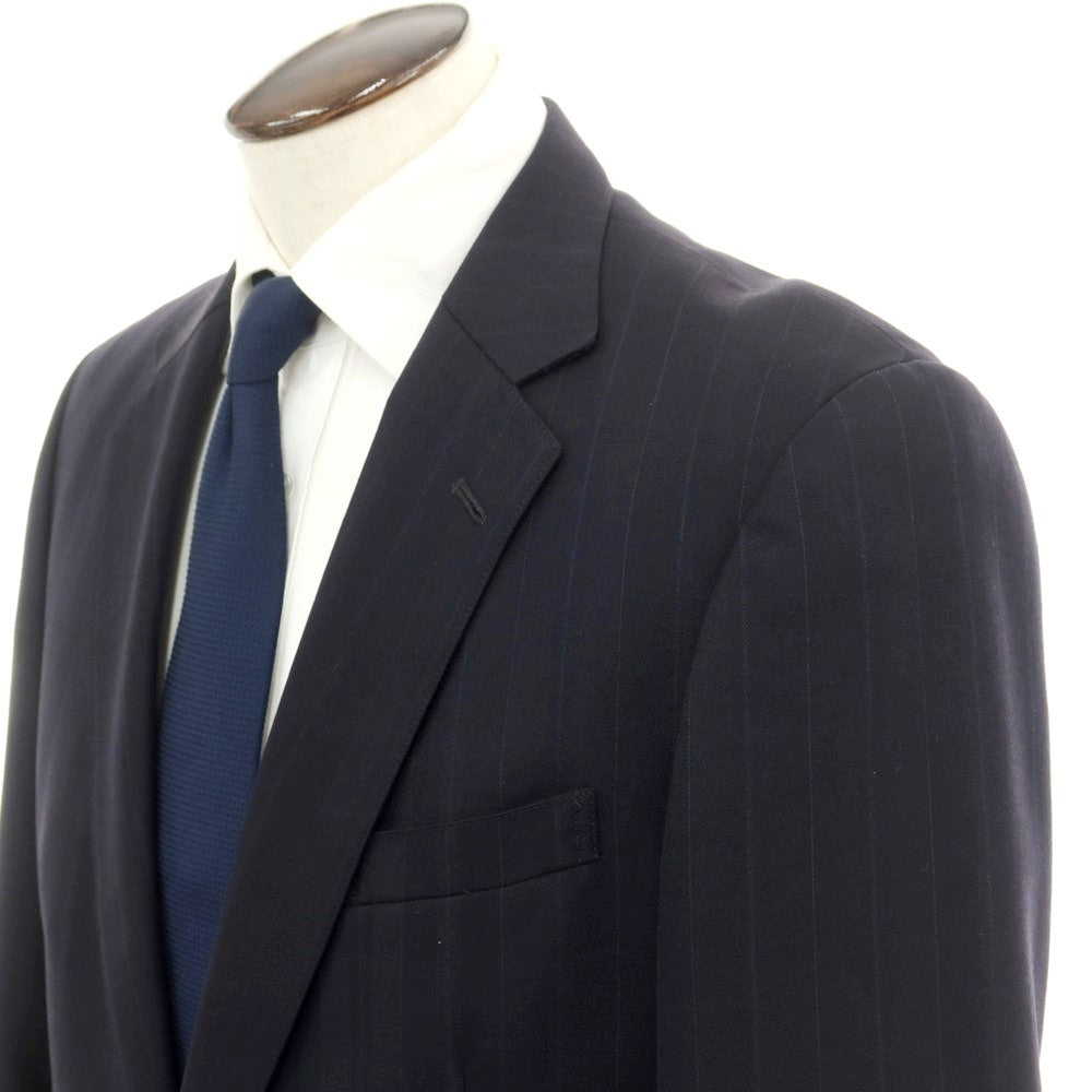 [Used] J.PRESS Wool Striped 2-Button Suit, Dark Navy x Blue [AB6] [Condition Rank C] [Men&