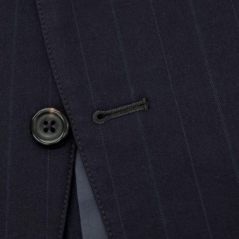 [Used] J.PRESS Wool Striped 2-Button Suit, Dark Navy x Blue [AB6] [Condition Rank C] [Men&