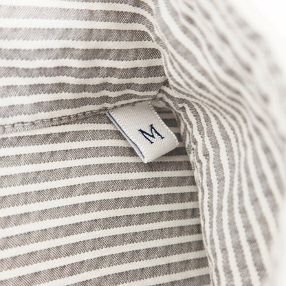 [Used] ORIAN Cotton Striped Button-down Casual Shirt Gray x White [M] [Condition Rank B] ​​[Men&