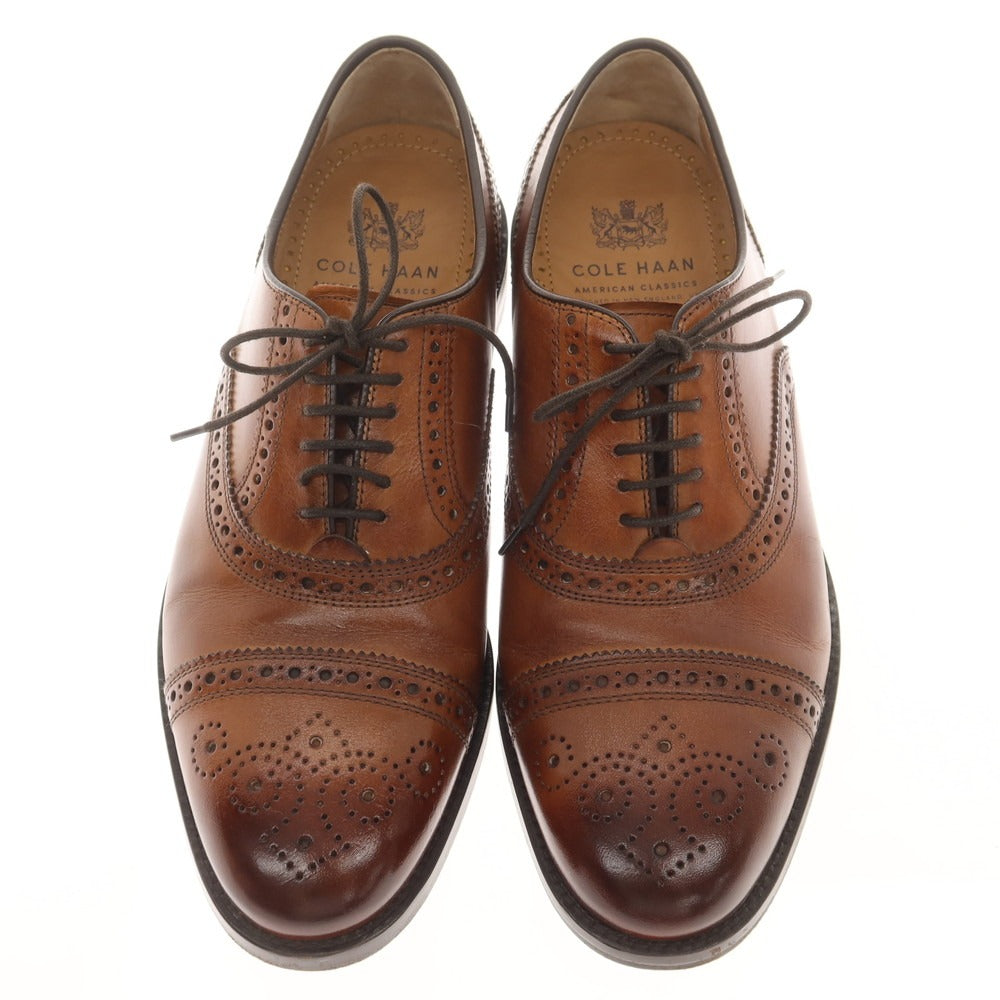 [Used] Cole Haan Semi-Brogue Dress Shoes Brown [7E] [Condition Rank B] ​​[Men&