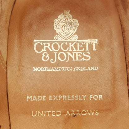 【中古】クロケットアンドジョーンズ CROCKETT&amp;JONES ユナイテッドアローズ別注 BOSTON2 コインローファー ブラック【 7 1/2 E 】【 状態ランクB 】【 メンズ 】