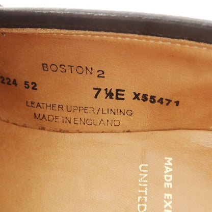 【中古】クロケットアンドジョーンズ CROCKETT&amp;JONES ユナイテッドアローズ別注 BOSTON2 コインローファー ブラック【 7 1/2 E 】【 状態ランクB 】【 メンズ 】