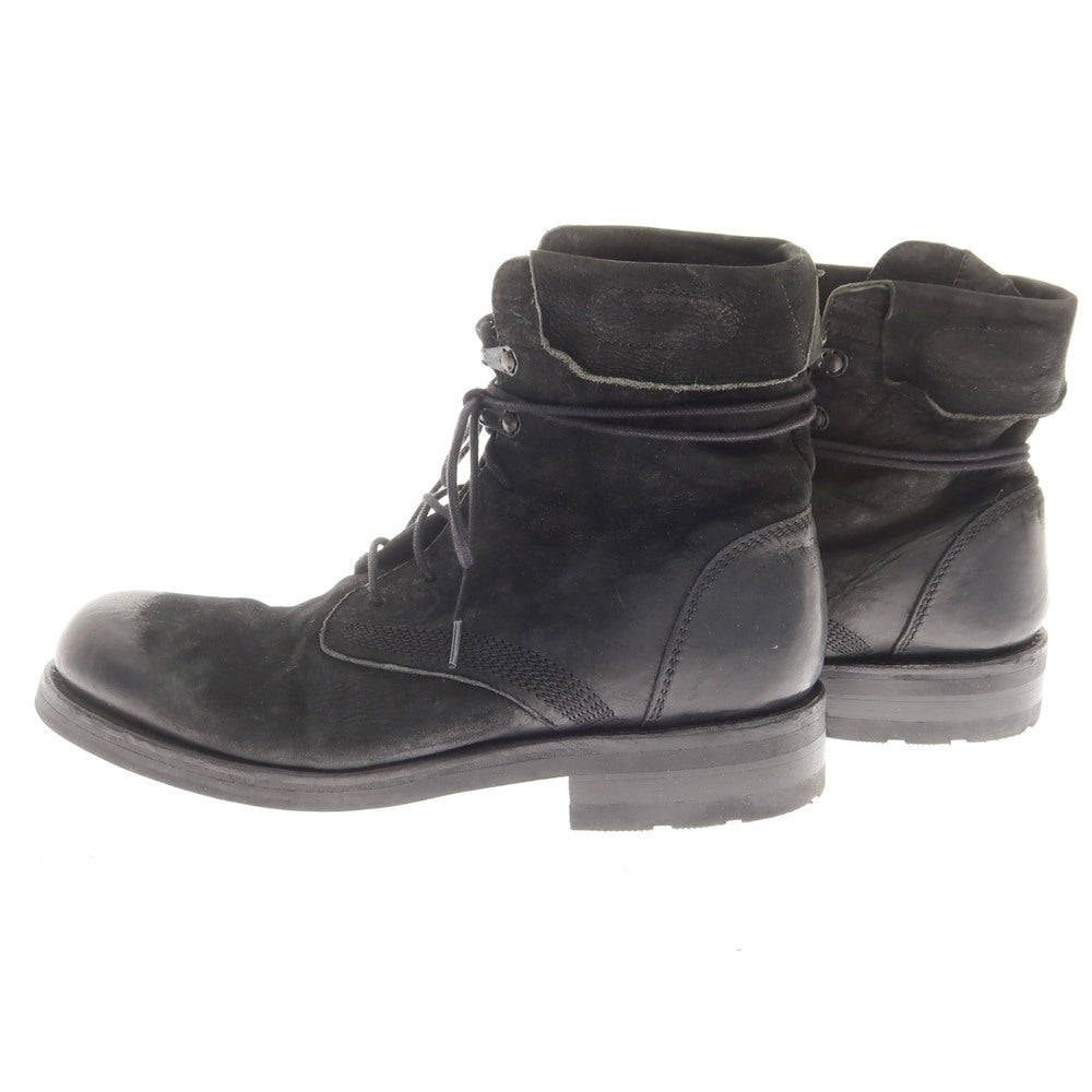 【中古】デンハム DENHAM the last conspiracy×DENHAM DANEMICA BOOT レザー レースアップブーツ ブラック【 40 】【 状態ランクB 】【 メンズ 】