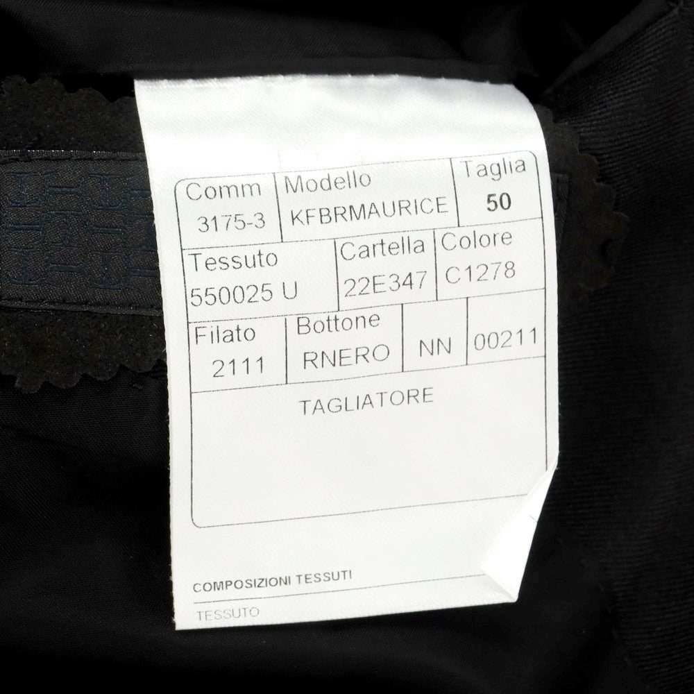 [Used] TAGLIATORE Stretch Wool Paisley Tuxedo Jacket Dark Purple x Black [50] [Condition Rank B] ​​[Men&