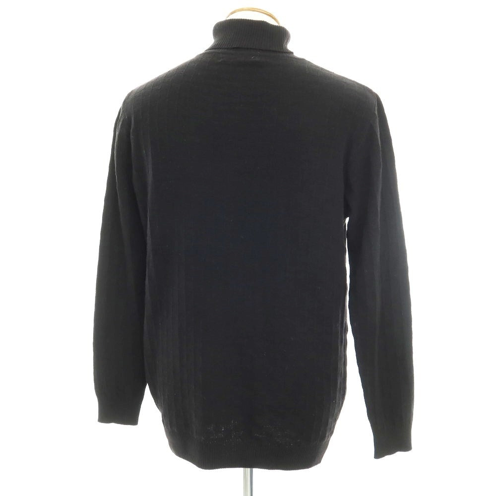 [Used] Les Copains Cotton Acrylic Wool Turtleneck Pullover Knit Black [Size L] [BLK] [S/S] [Condition Rank C] [Men&