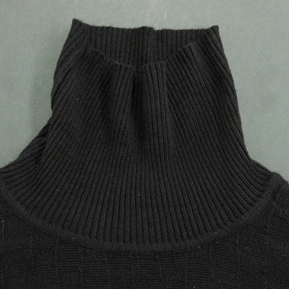 [Used] Les Copains Cotton Acrylic Wool Turtleneck Pullover Knit Black [Size L] [BLK] [S/S] [Condition Rank C] [Men&