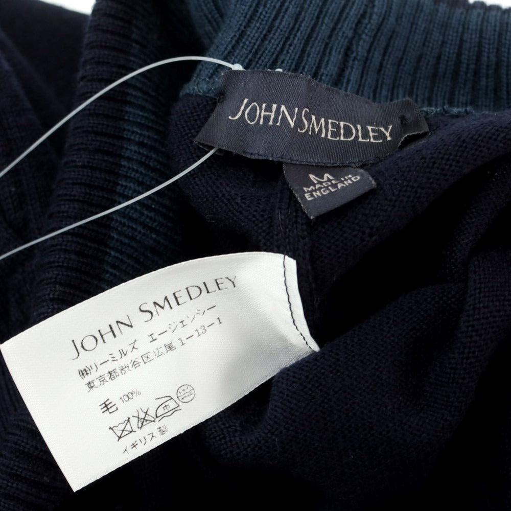 【中古】ジョンスメドレー JOHN SMEDLEY ウール ニット イージーパンツ ネイビー【サイズＭ】【NVY】【A/W】【状態ランクB】【メンズ】【758995】