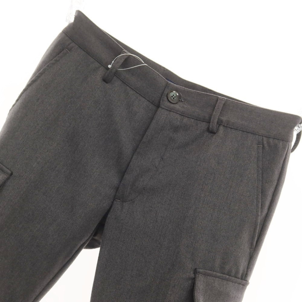 [Used] BASICON polyester rayon cargo casual slacks pants, grey [size 44] [GRY] [S/S] [Condition rank B] ​​[Men&