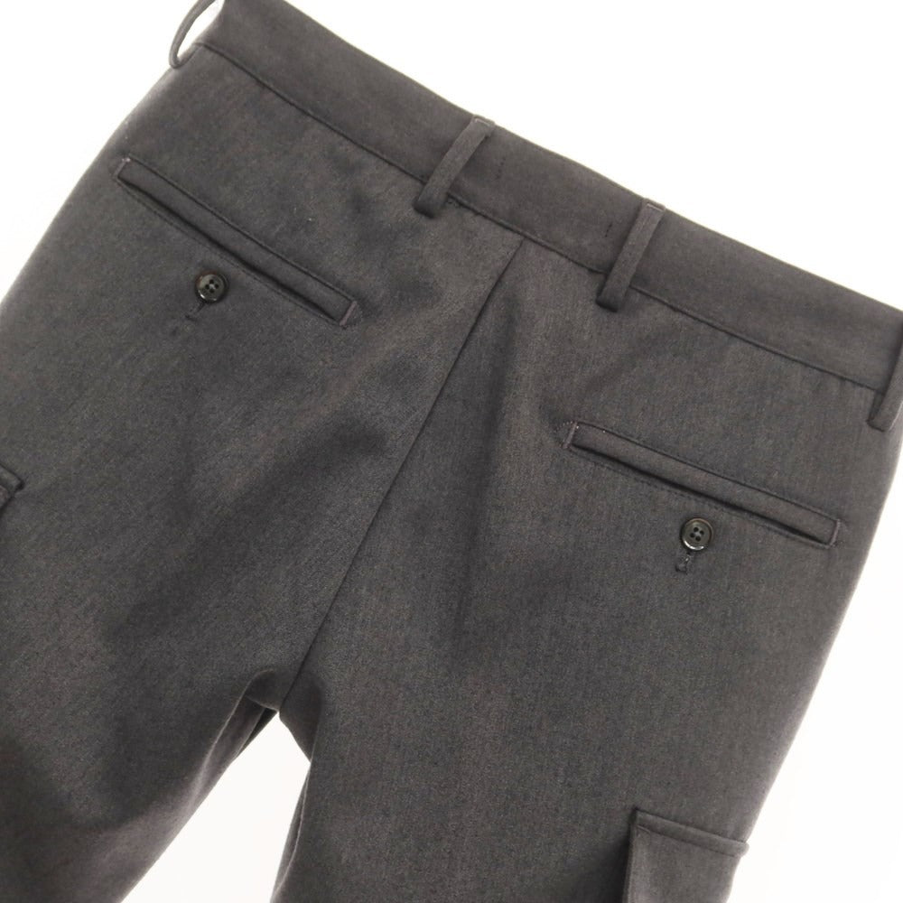 [Used] BASICON polyester rayon cargo casual slacks pants, grey [size 44] [GRY] [S/S] [Condition rank B] ​​[Men&