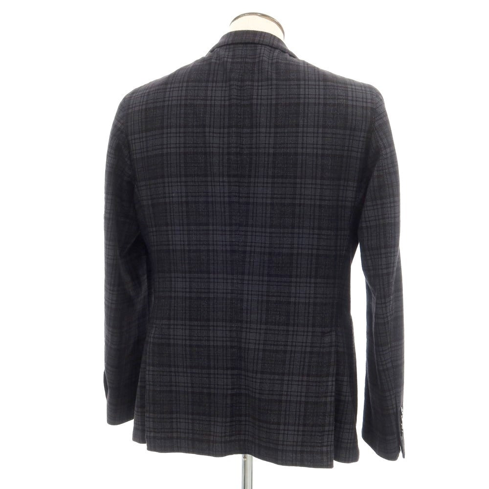 [Used] LBM1911 Cotton Wool Check Jacket Gray x Black [52] [Condition Rank B] ​​[Men&