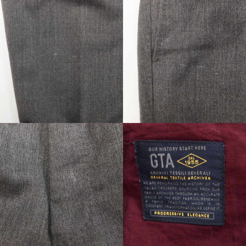 [Used] GTA Wool Dress Slacks Pants, Grey [Size 52] [GRY] [S/S] [Condition Rank B] ​​[Men&