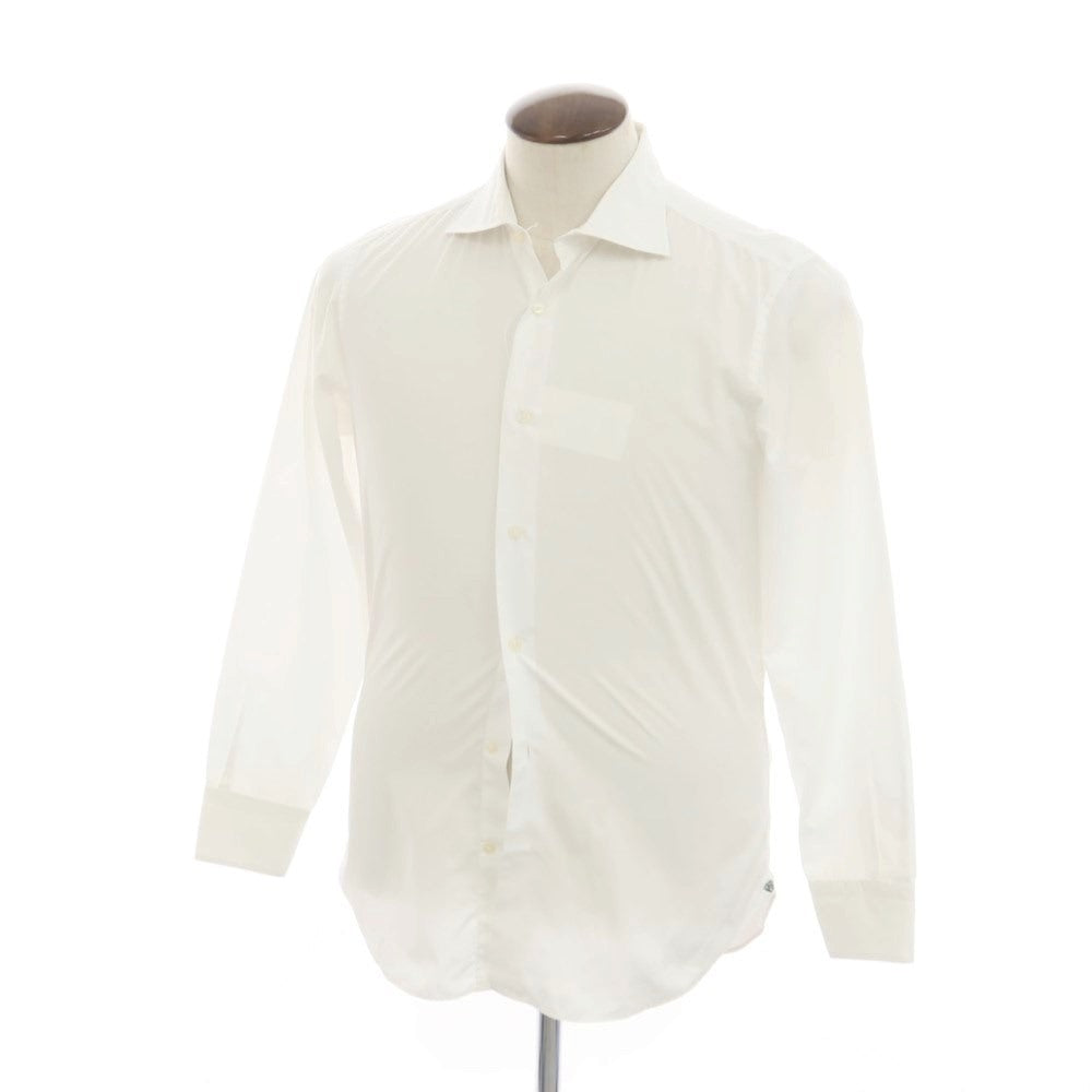 [Used] BEAMS HEART Broad Cotton Wide Collar Dress Shirt White [41] [Condition Rank C] [Men&