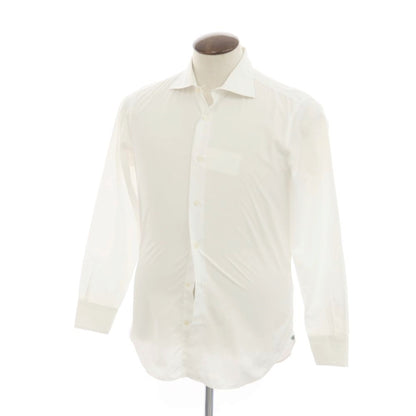 [Used] BEAMS HEART Broad Cotton Wide Collar Dress Shirt White [41] [Condition Rank C] [Men&