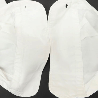 [Used] BEAMS HEART Broad Cotton Wide Collar Dress Shirt White [41] [Condition Rank C] [Men&