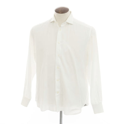 [Used] CORNELIANI horizontal collar dress shirt, white [41] [Condition rank C] [Men&