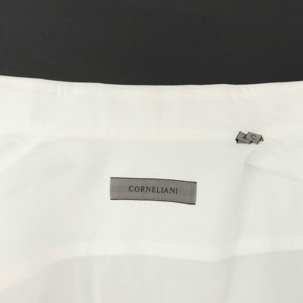 [Used] CORNELIANI horizontal collar dress shirt, white [41] [Condition rank C] [Men&