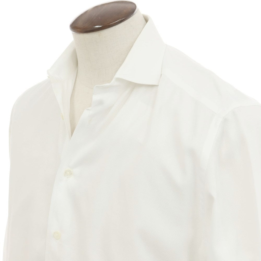 [Used] CORNELIANI horizontal collar dress shirt, white [41] [Condition rank C] [Men&