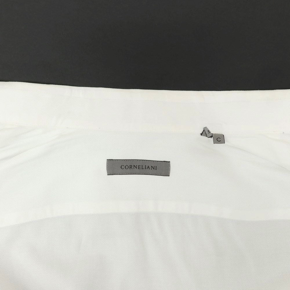 [Used] CORNELIANI horizontal collar dress shirt, white [41] [Condition rank C] [Men&