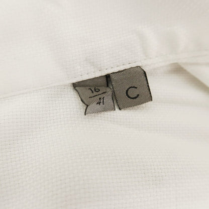 [Used] CORNELIANI horizontal collar dress shirt, white [41] [Condition rank C] [Men&