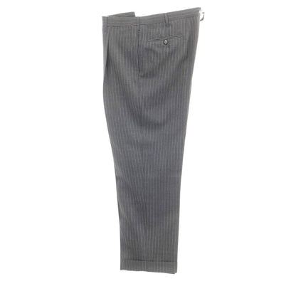 [Used] GIANNI CAMPAGNA Wool Striped 3-Button Suit Gray x White [50 Drop7R] [Condition Rank A] [Men&