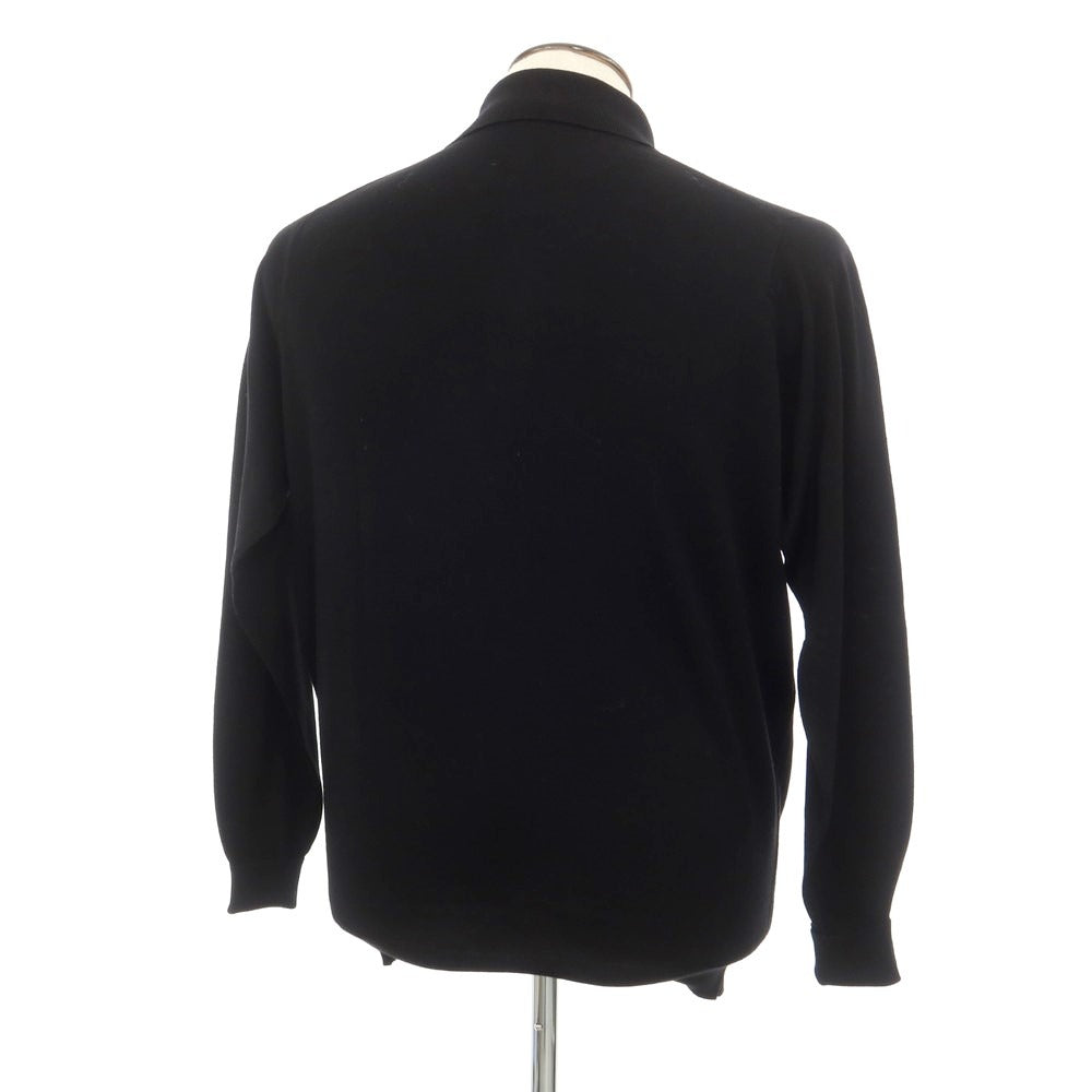 【中古】ジョンスメドレー JOHN SMEDLEY ハイゲージ ウール 長袖 ポロニット ブラック【サイズL】【BLK】【A/W】【状態ランクB】【メンズ】【759070】