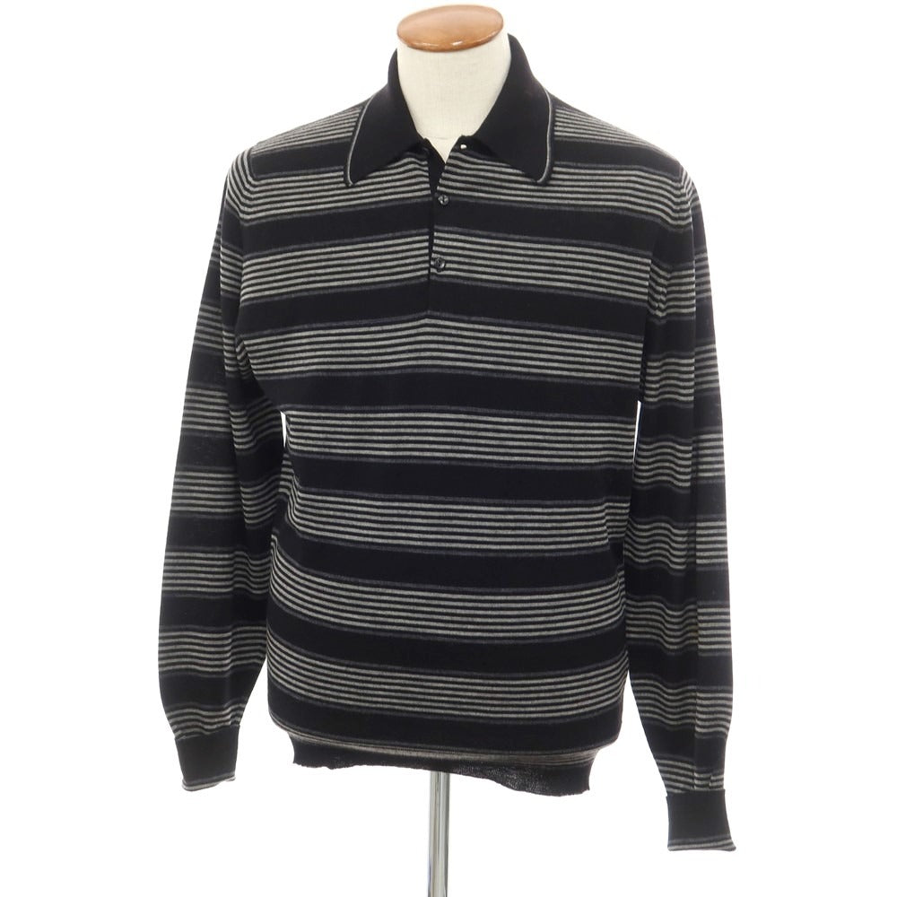 【中古】ジョンスメドレー JOHN SMEDLEY ハイゲージ ウール ボーダー 長袖 ポロニット ブラックxライトグレー【サイズM】【BLK】【A/W】【状態ランクB】【メンズ】【759070】
[APD]